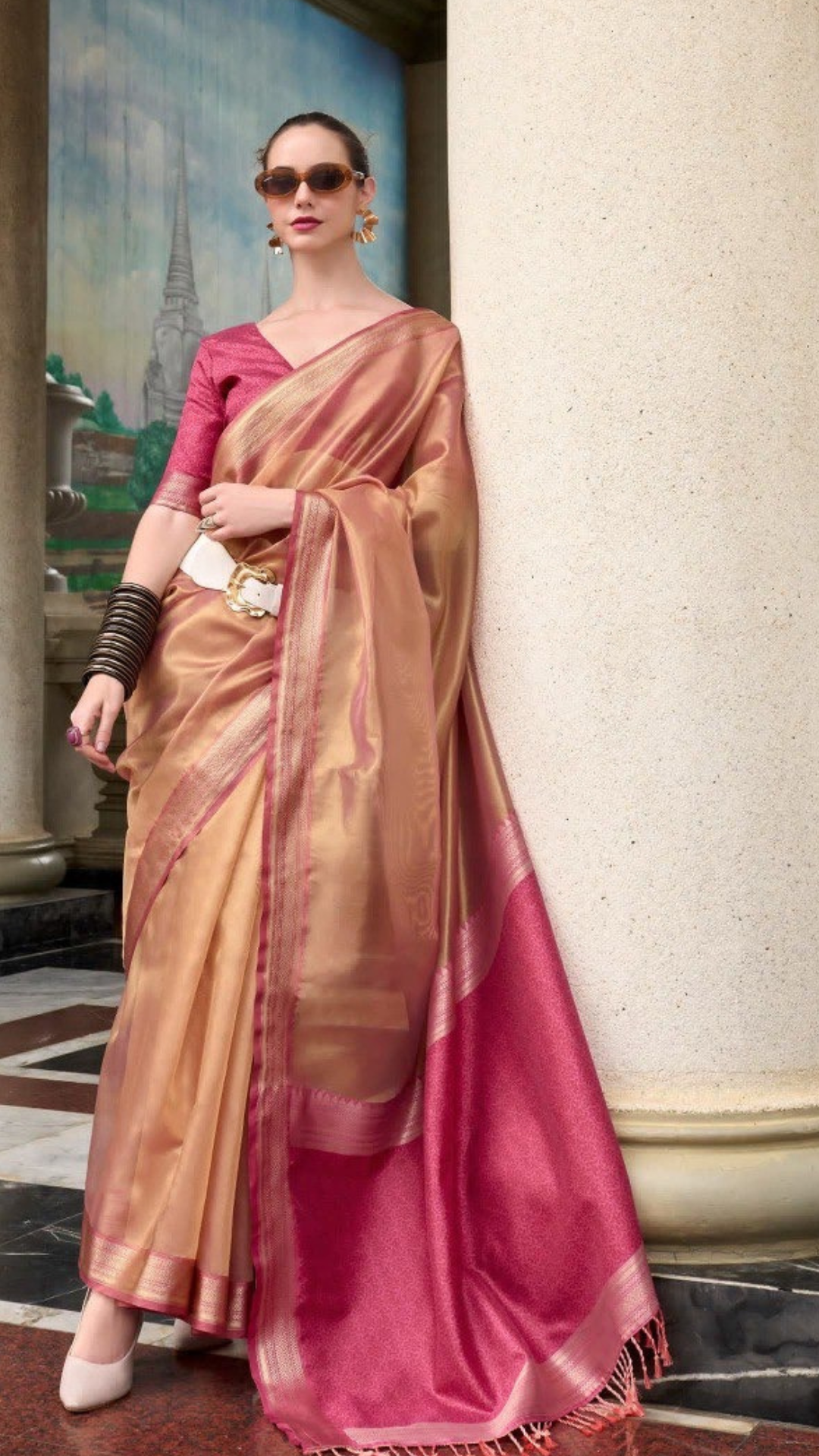 CHATAK :TISSUE SILK DRAPES