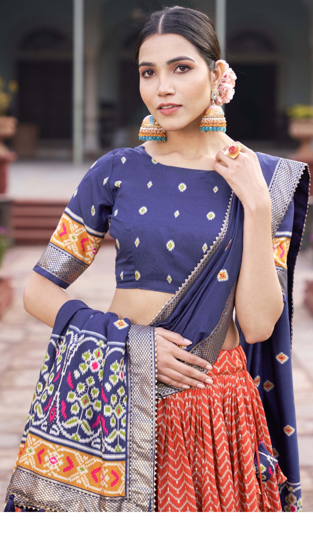NIDHI :TUSSAR SILK LENGHA