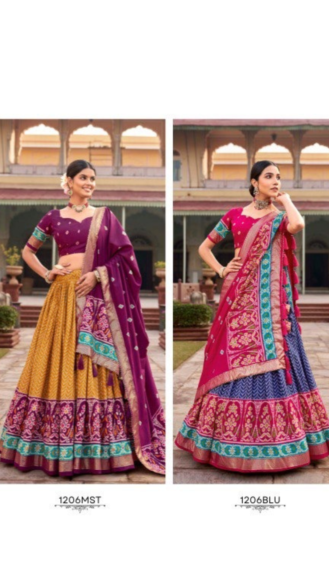 NIDHI :TUSSAR SILK LENGHA