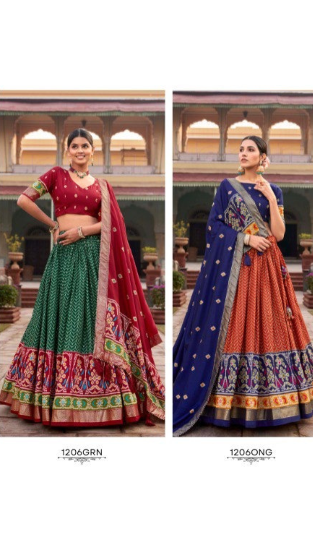 NIDHI :TUSSAR SILK LENGHA