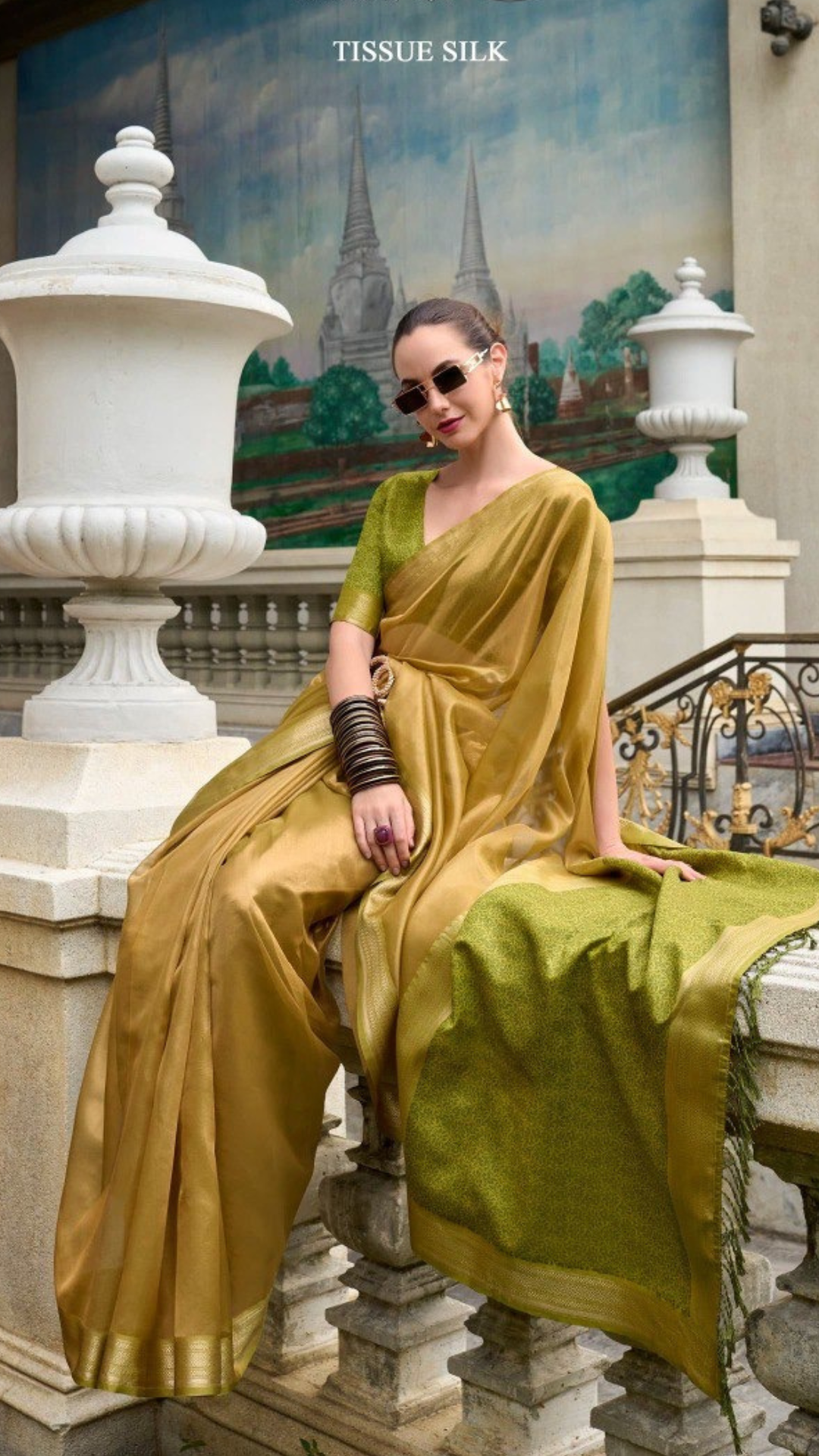 CHATAK :TISSUE SILK DRAPES