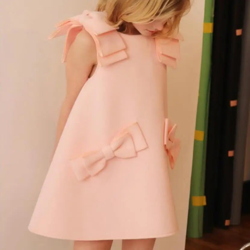 Luxe little bow dress
