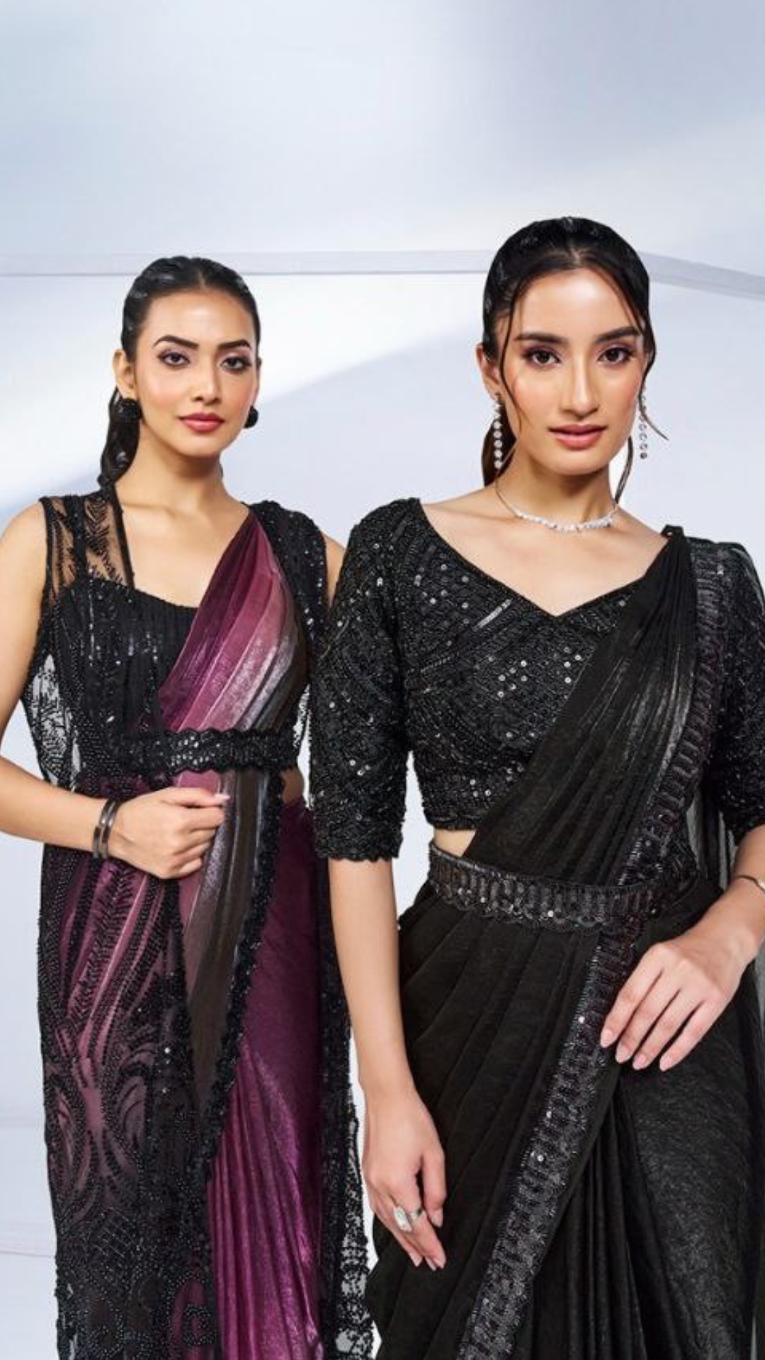 ISHANI BLACK DRAPE AND SASSY SAREE