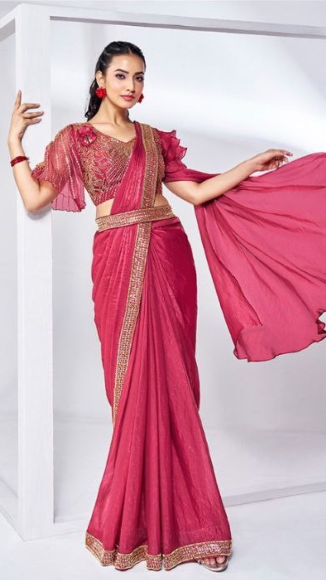 RAHA DRAOE AND SHINE SAREE