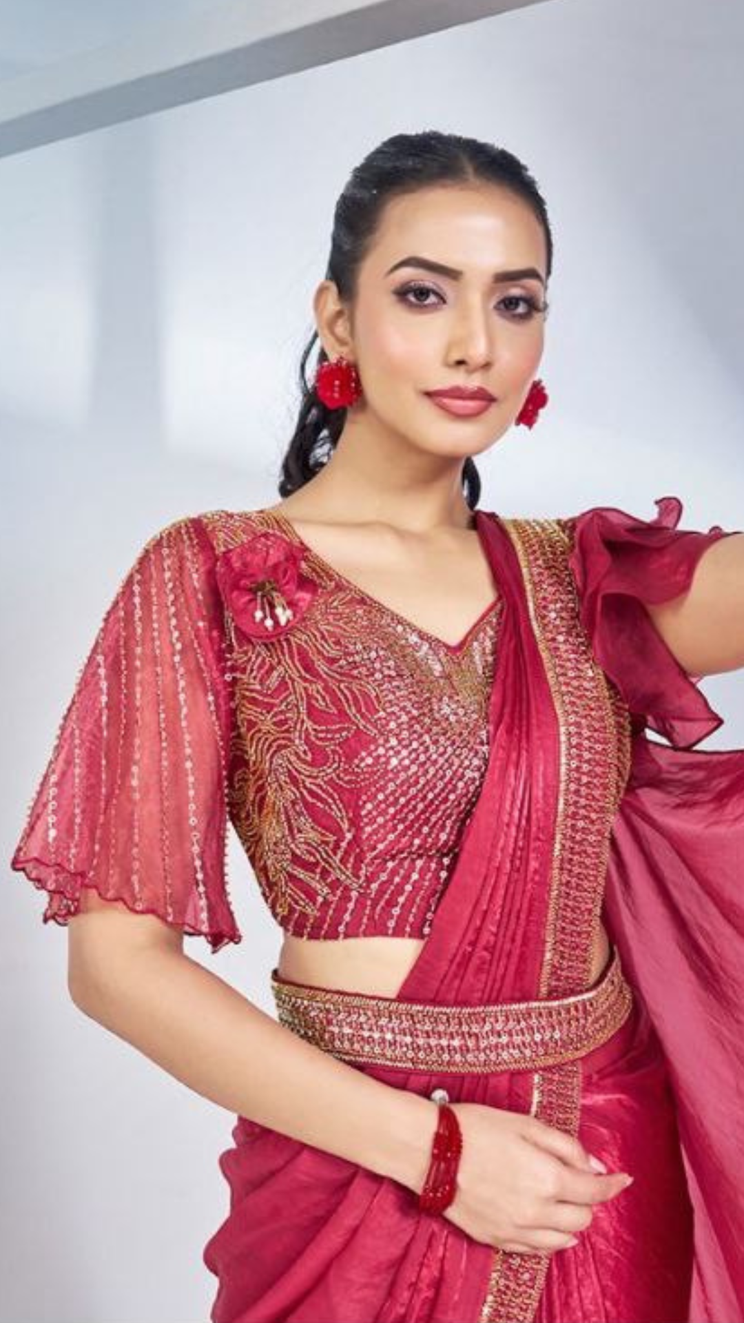 RAHA DRAOE AND SHINE SAREE