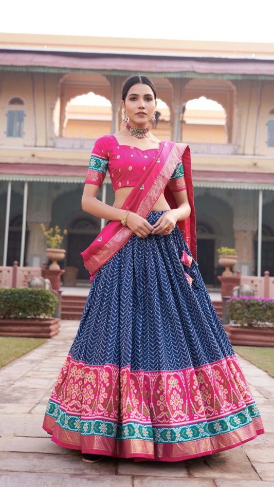 NIDHI :TUSSAR SILK LENGHA