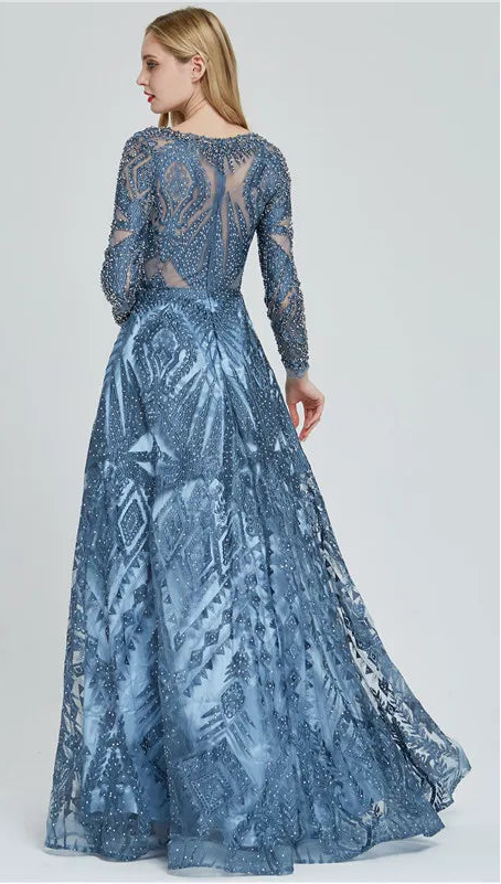 Luminous luxury lace gown
