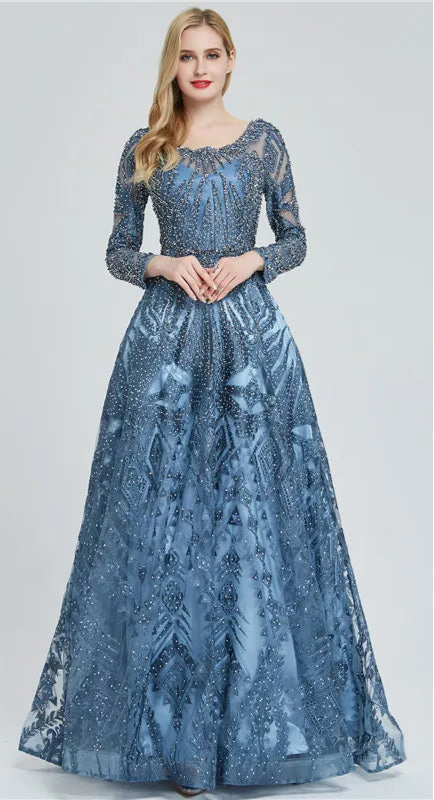 Luminous luxury lace gown