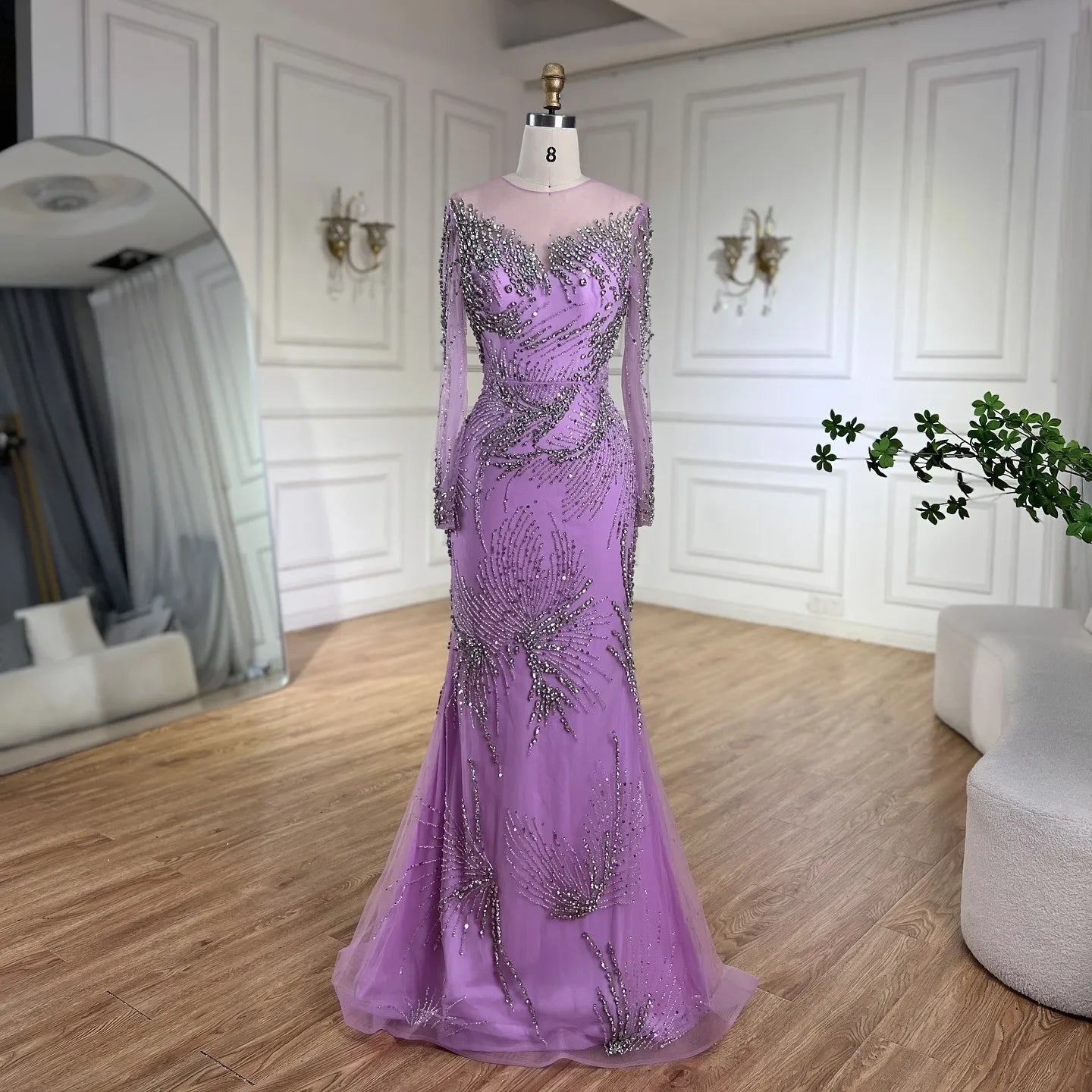 Lilac violet veil