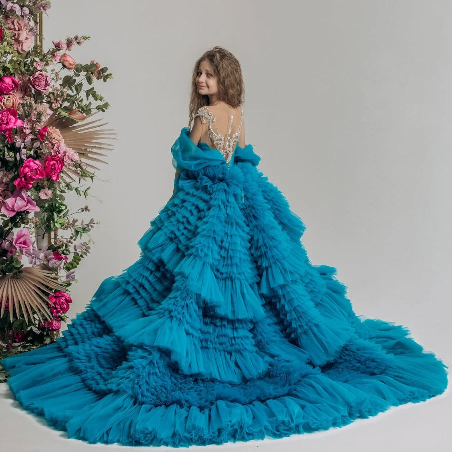 Radiant glam blue gown