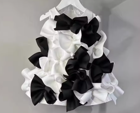 V Desi Mini Chin Ruffle Satin Dress | Girls Designer Party & Birthday Wear