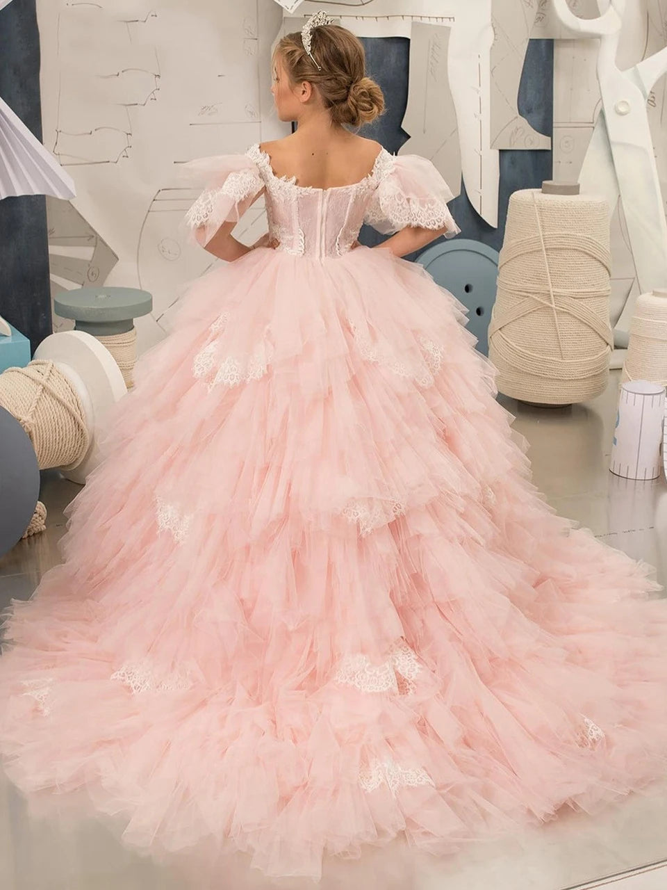 Jasmine fluffy gown