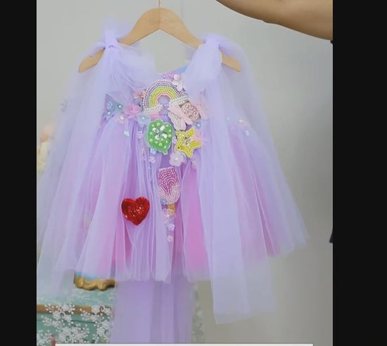 VIDEO FRAME RAINBOW DRESS